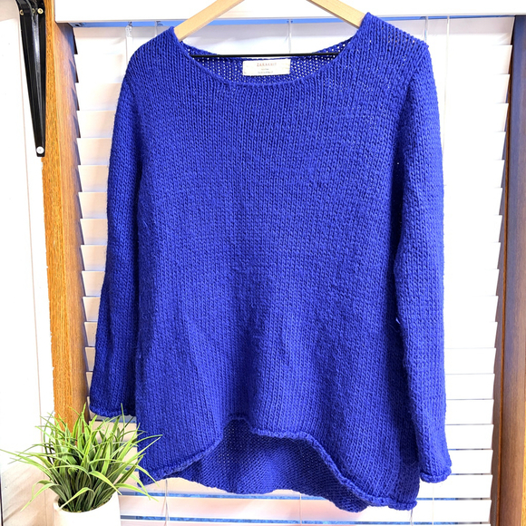 ZARAKNIT Sweaters - Women's ZARAKNIT Blue Crew Neck Sweater Medium Knit Pullover
